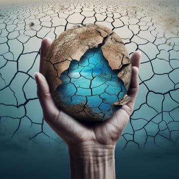 This image depicts a region affected by water scarcity-related conflict, such as a border dispute over water resources or a drought-induced migration. It highlights the social and geopolitical implications of water scarcity. Water scarcity can have profound social and geopolitical implications, as access to water becomes a critical issue in many regions of the world. By raising awareness of the potential for water scarcity to fuel conflict and instability, this image encourages viewers to take action to conserve water resources and promote sustainable water management practices. This image represents the urgent need to address the social and geopolitical implications of water scarcity in order to promote peace and stability.