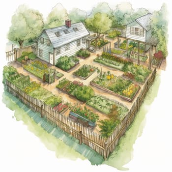 This image captures the sense of purpose and community that comes from a garden dedicated to serving a specific cause. The garden could be focused on providing fresh produce to food banks or educating people about sustainable farming practices, for example. The garden is filled with people of all ages and backgrounds, working together towards a common goal. The image conveys the sense of unity and shared mission that comes from working towards a cause that is greater than oneself.