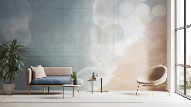 Illustration of modern interiors for the realization of infographics for the creation of catalogs. real estate, construction