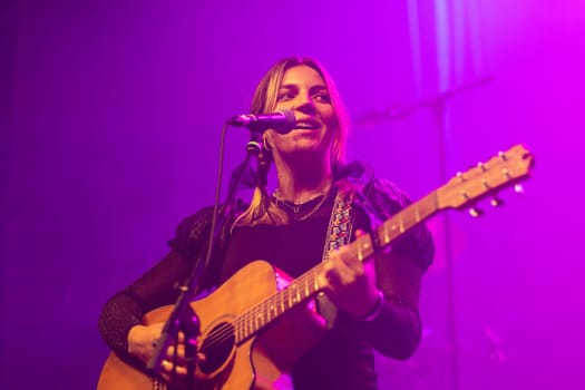 MELBOURNE, AUSTRALIA - MAY 5: Australian music group Clews support Holy Holy on their 'Messed Up' national tour at The Northcote Theatre on May 5 2023 in Melbourne, Australia