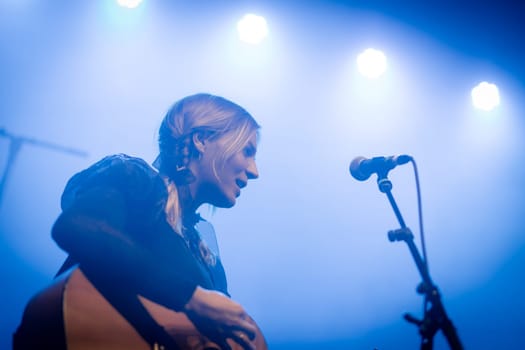 MELBOURNE, AUSTRALIA - MAY 5: Australian music group Clews support Holy Holy on their 'Messed Up' national tour at The Northcote Theatre on May 5 2023 in Melbourne, Australia