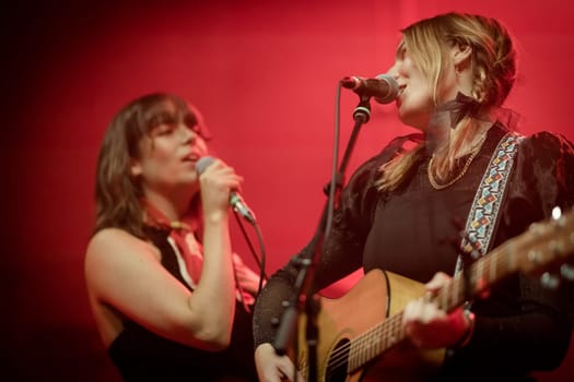 MELBOURNE, AUSTRALIA - MAY 5: Australian music group Clews support Holy Holy on their 'Messed Up' national tour at The Northcote Theatre on May 5 2023 in Melbourne, Australia