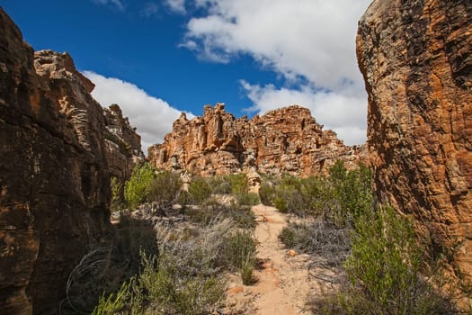 Interesting rock formations at Truitjieskraal in the Cederberg Wilderniss Area, Western Cape, South Africa