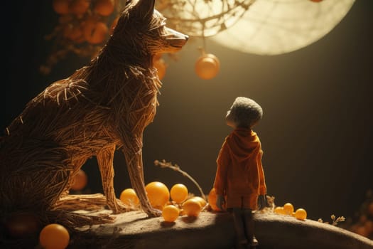 The Little Prince. Antoine Marie Roger de Saint Exupery. A timeless classic, a book, a story, for children and adults. Creative reproduction, young man, hero pilot.