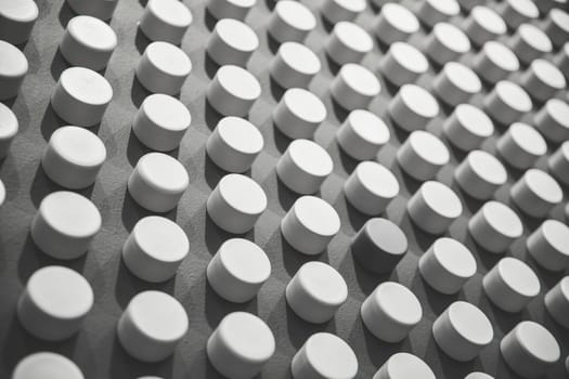 White and grey dots abstract background, photo.