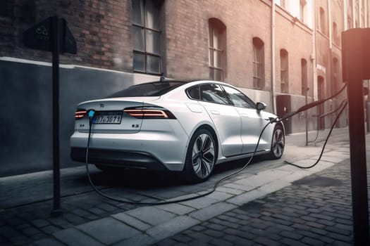 future car car supply transportation battery city parking automobile park charger street energy power clean car electricity environment electric technology charging electric. Generative AI.