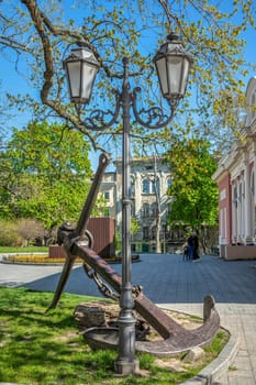 Odessa, Ukraine 02.05.2023. Theater Square in Odessa, Ukraine, on a sunny spring day