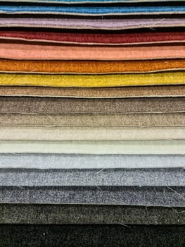 Colorful carpet samples background texture in high resolution