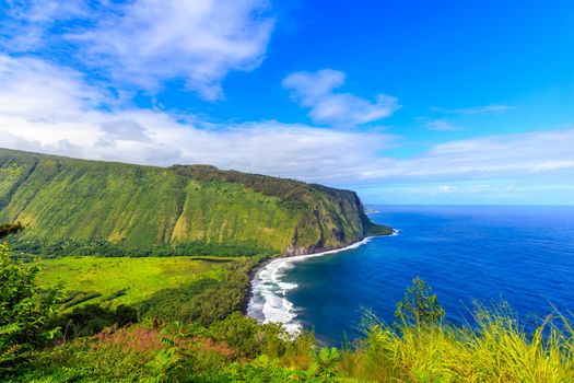 The view from Waipi'o Valley Lookout on Big Island, Hawaii.