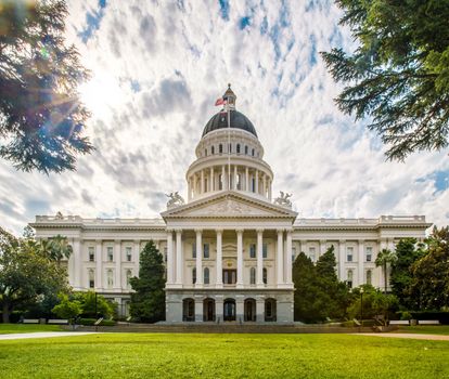 Sacramento, California, United States - June 10, 2013: The California State Capitol is the seat of the government of California, housing the chambers of the state legislature in Sacramento.