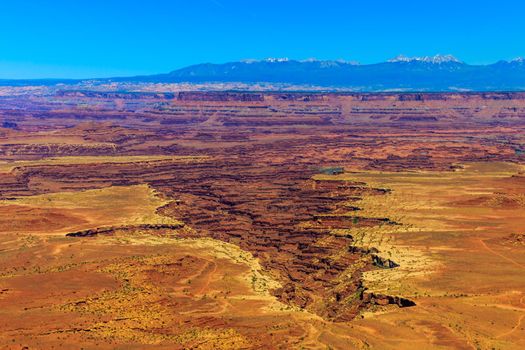 View of Canyon in Canyonlands National Park, Utah.