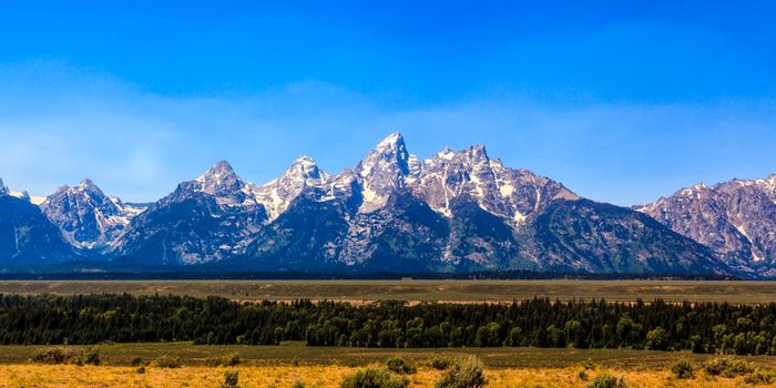 Teton Range in Grand Teton National Park.