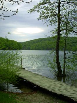 Beautiful lakes in Plivice National Park