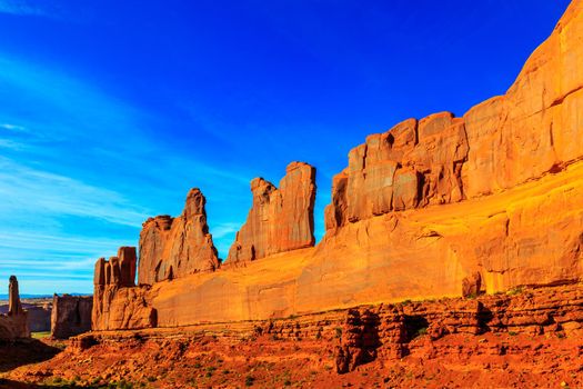 The famous Park Avenue formation in Arches National Park, Utah.