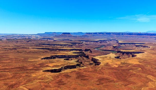 Green River in Green River Basin, viewed from the overlook in Canyonlands National Park