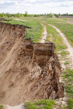 Concept of danger, harm of seasonal spring flood