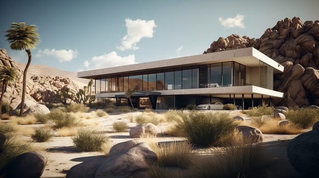 Modern Villa - Generative AI, AI generated