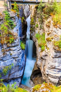 Maligne Canyon in Jasper National Park, Alberta Canada