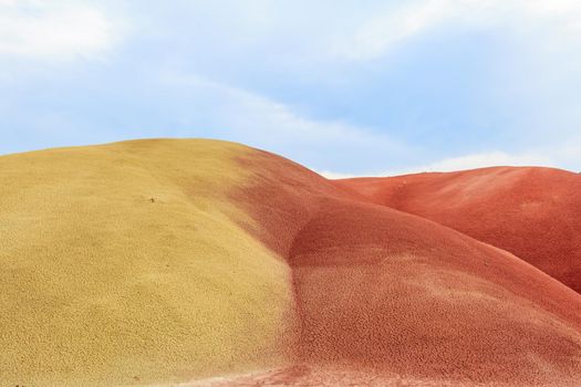 Colorful painted hills at John Day Fossil Beds National Monument, Oregon.