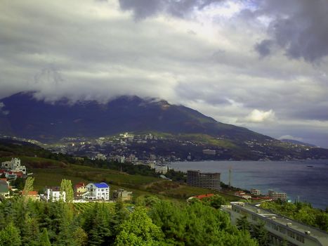 View of Yalta from the village of Livadia in the Crimea