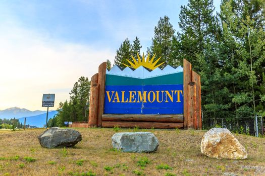 Valemount, BC Canada - AUGUST 10, 2014: Valemount is a small village popular for tourists, in east central British Columbia, Canada