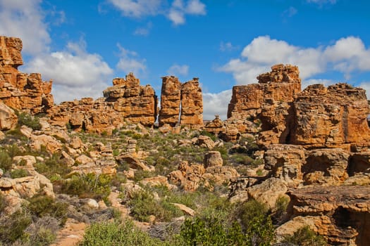 Interesting rock formations at Truitjieskraal in the Cederberg Wilderness Area, Western Cape, South Africa