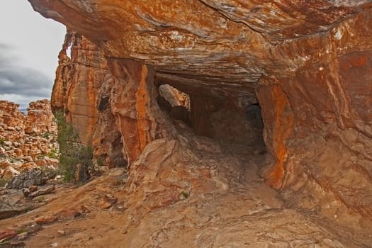 Interesting rock formations at Truitjieskraal in the Cederberg Wilderniss Area, Western Cape, South Africa