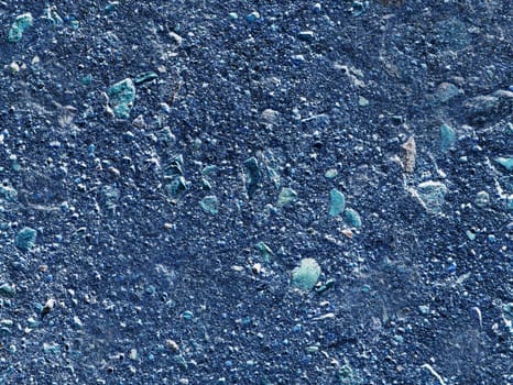 The texture of an old blue-painted wall. Background for design with copy space.