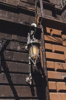 Old fashioned street lamp. Decorative lamps.