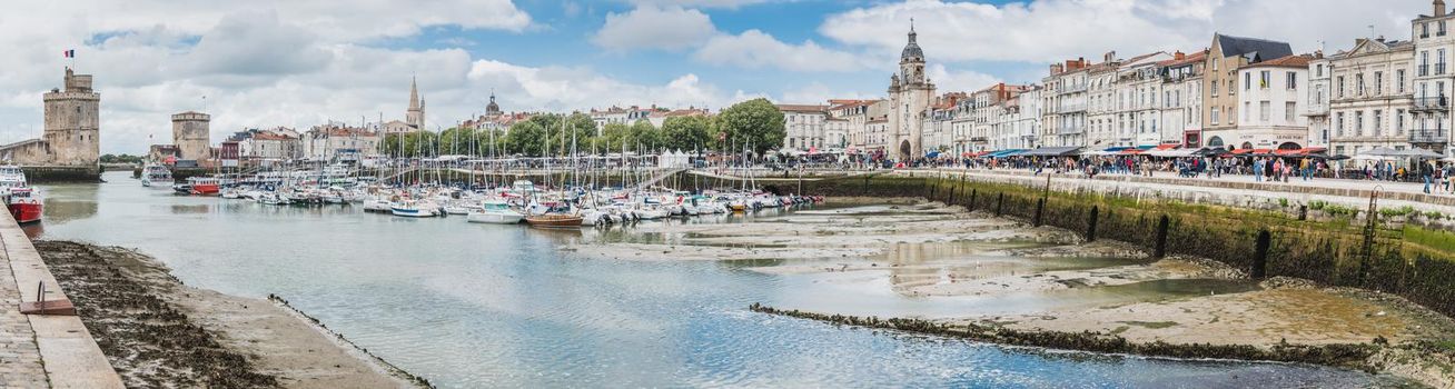 Old port of La Rochelle in Charente-Maritime in France