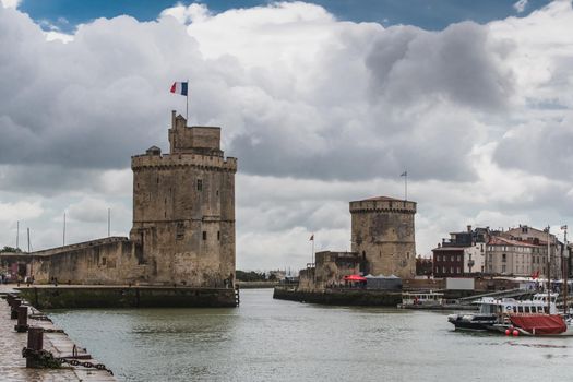 The Saint-Nicolas tower in La Rochelle in the Charente maritime region of France