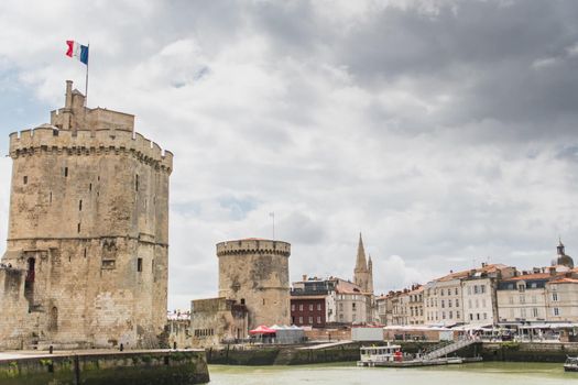 The Saint-Nicolas tower in La Rochelle in the Charente maritime region of France