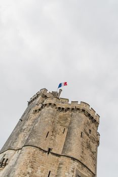 The Saint-Nicolas tower in La Rochelle in the Charente maritime region of France