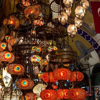 souvenirs in the grand bazaar of istanbul, Turkey