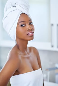 Whats your beauty secret. a beautiful young woman during her daily beauty routine