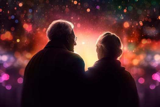 World Grandparents Day. Old age, Caregiving, sweethearts and relatives helplessness, affection and care for the older generation, native people,.favourite person grandpa grandma