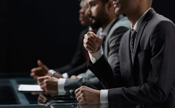 Group business people in a meeting at office