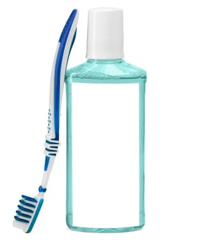 Tooth brush over white background