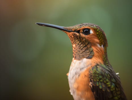Beautiful hummingbird in the nature