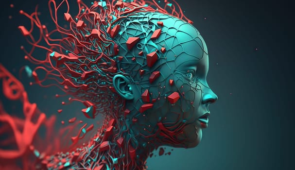 Illustration of artificial intelligence concept - Generative AI - AI Generated