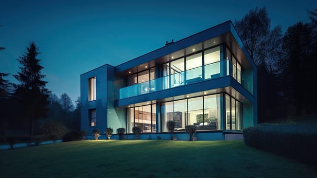 Modern Villa - Generative AI, AI generated