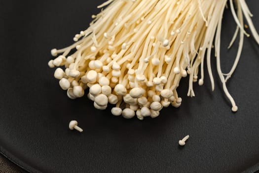 Enoki mushroom, Golden needle mushroom, used i food and salads.