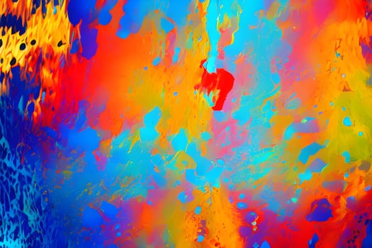 Abstract colorful oil painting background.Generative ai