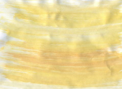 Hand Painted Abstract Watercolor Background. Watercolor Yellow Texture Abstract Designs. Paint Yellow Texture Background.