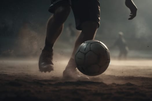 cup young summer stadium foot competition kick game sport fan boy green action soccer match world goal leisure ball football shoe soccer. Generative AI.