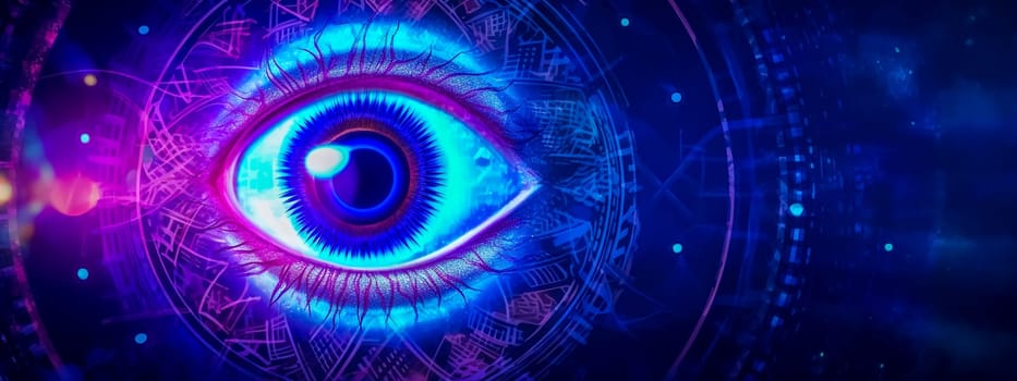 spiritual magical esoteric eye, intuitive vision, made with Generative AI. High quality illustration