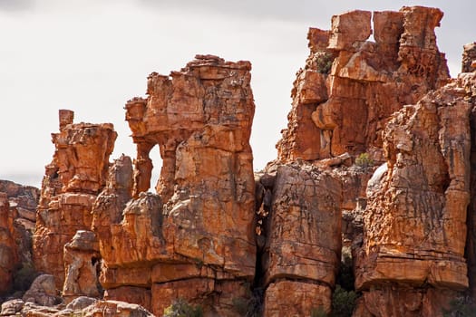 Interesting rock formations at Truitjieskraal in the Cederberg Wilderniss Area, Western Cape, South Africa