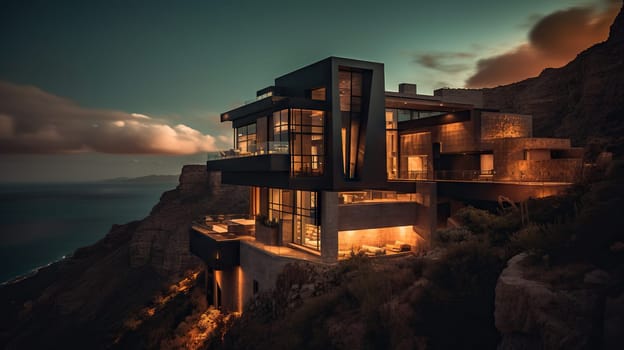 Modern Villa - Generative AI, AI generated