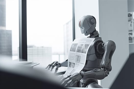 digital pen office page robotic hand paper online laptop technology part robot web mechanical ai artificial tech generative cyber document. Generative AI.