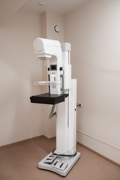 Clinic room with equipment for breast x-ray